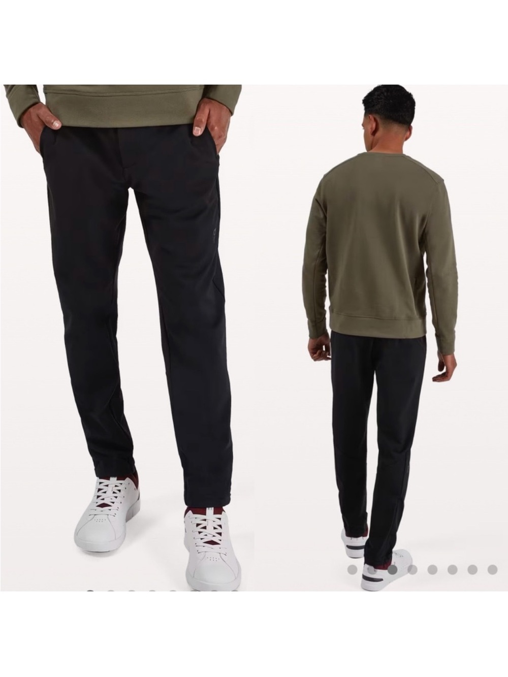 On Running Active Pants Black Zip Ankle